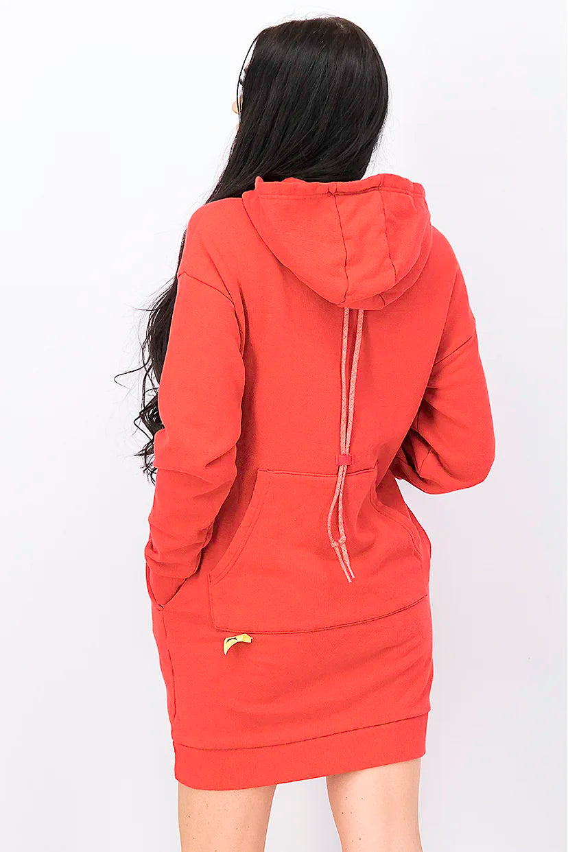 Woman’s Hooded Sweater Dress